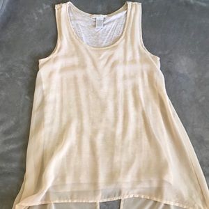 Cream tank top